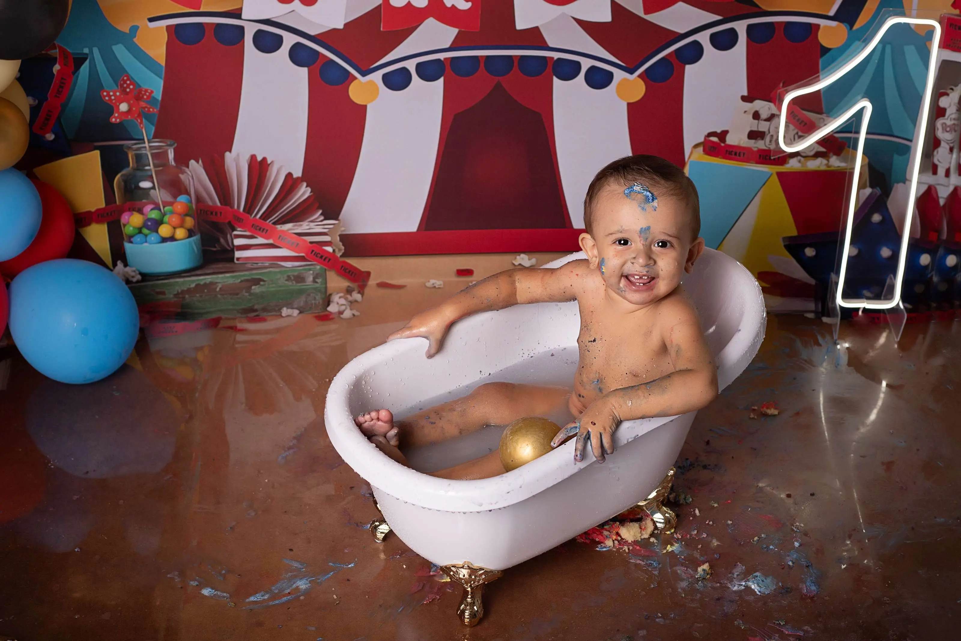 Cenário Smash the Cake Circo