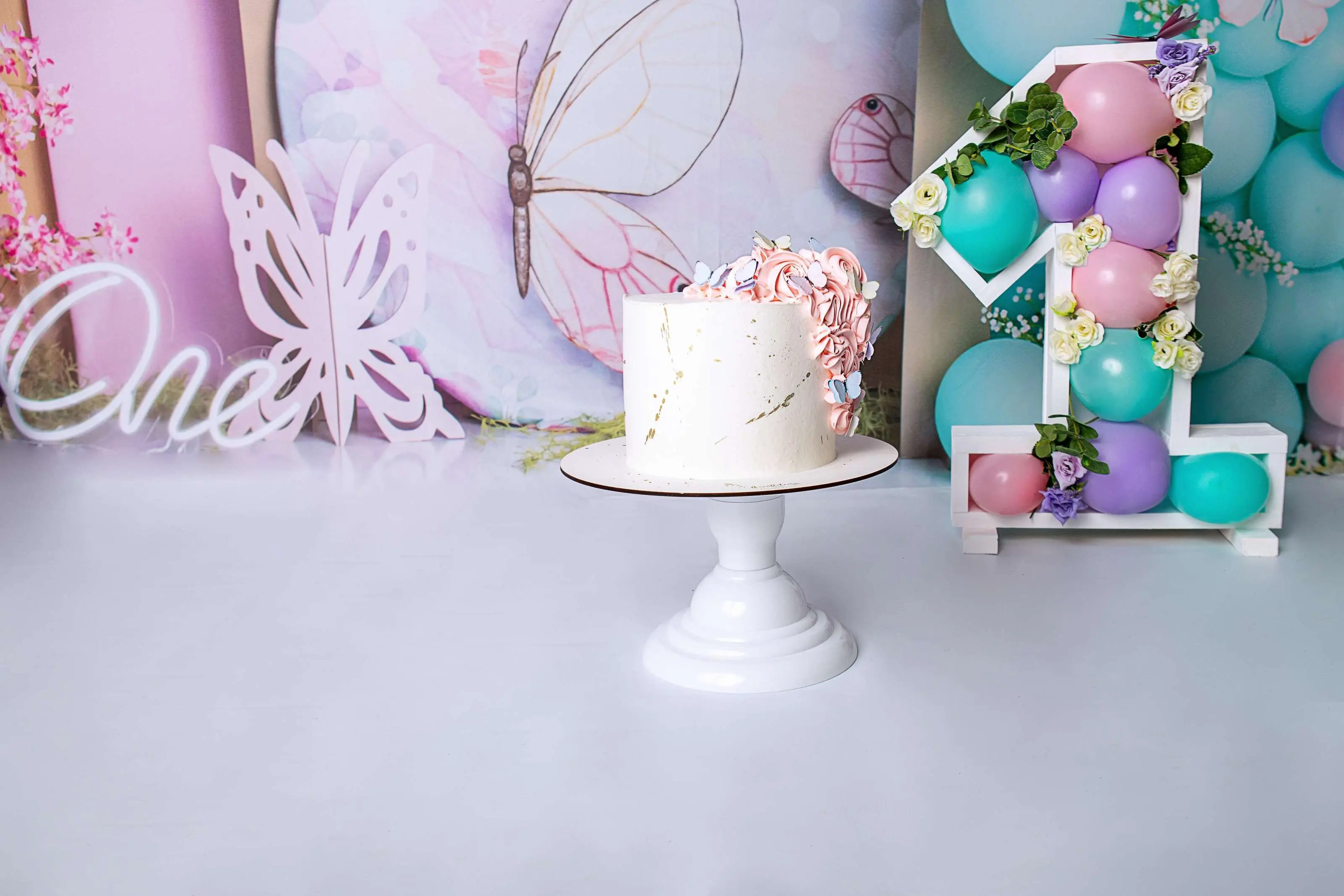 Cenário Smash the Cake Borboletas 1