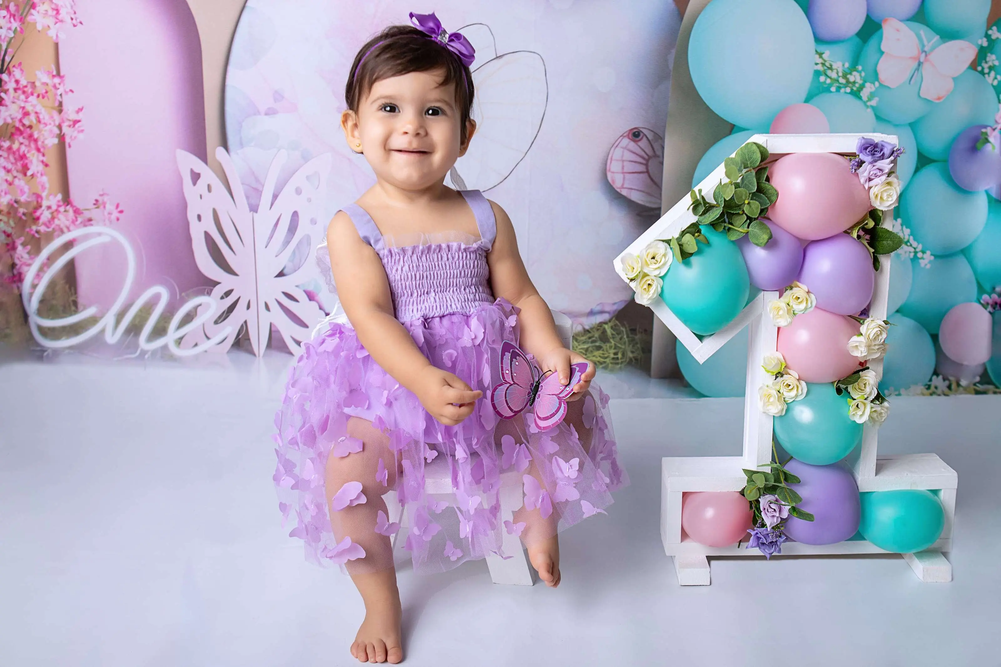 Cenário Smash the Cake Borboletas 1