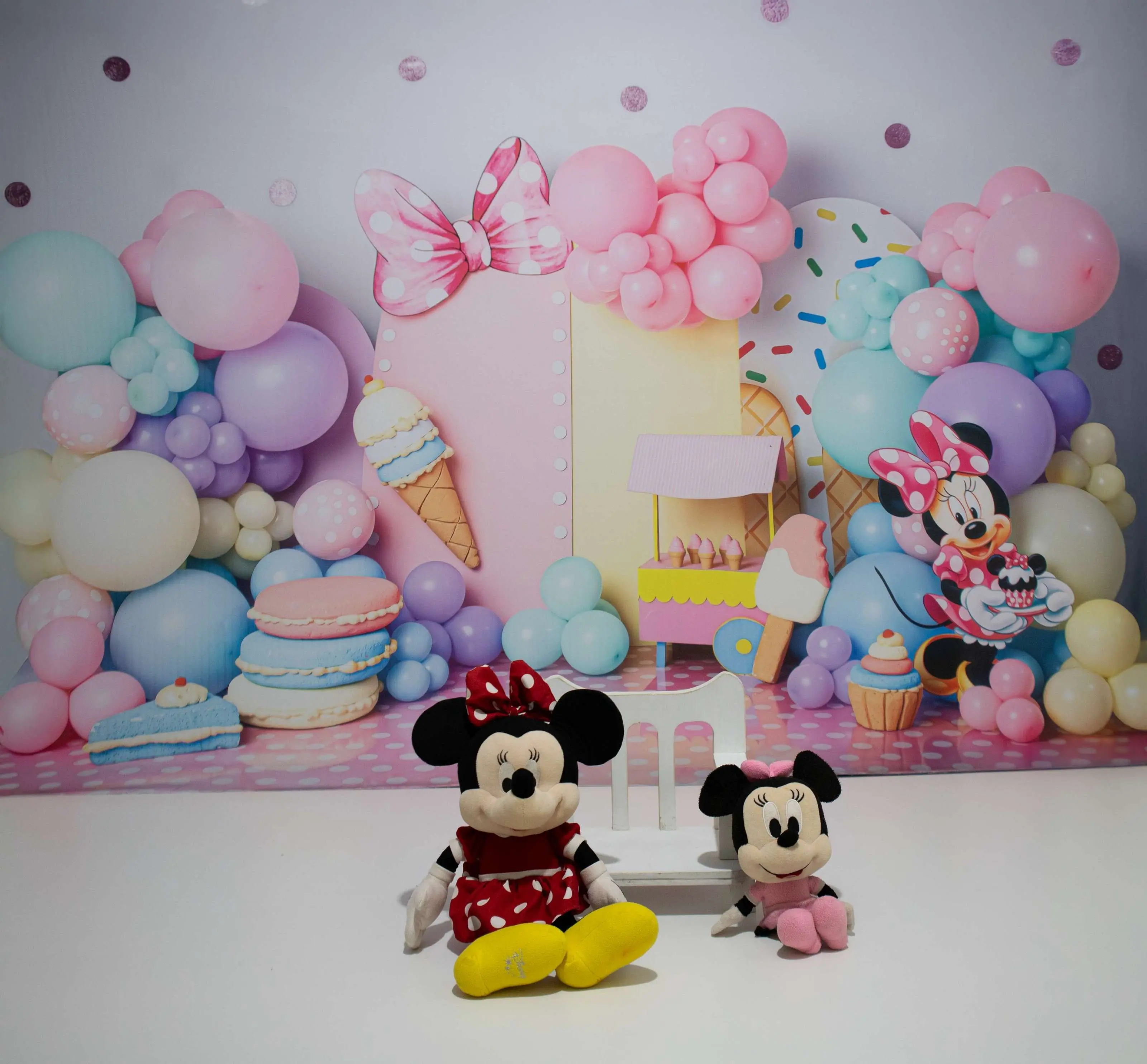 Cenário Minnie Mouse Rosa