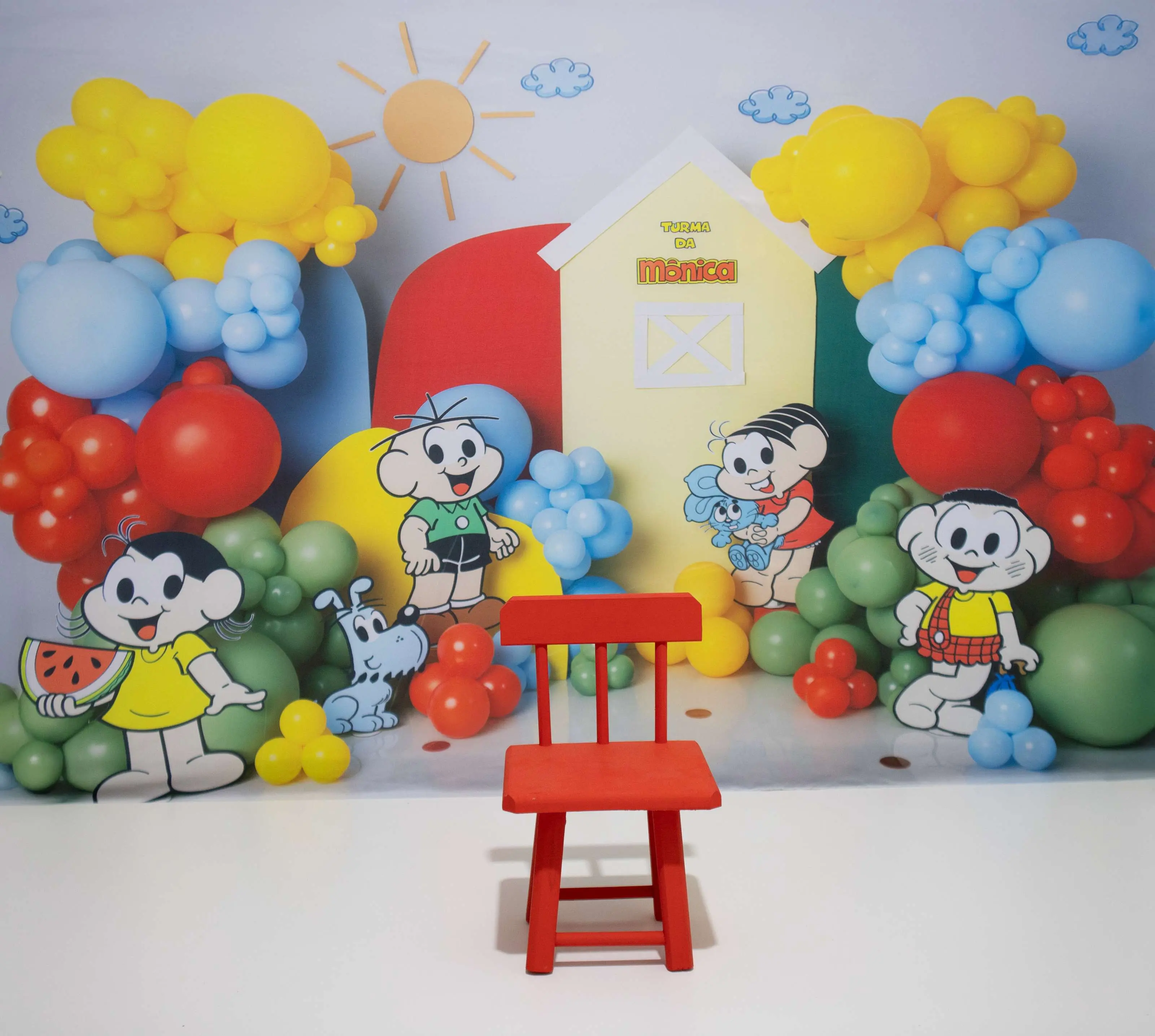 Cenário Turma da Mônica Balões