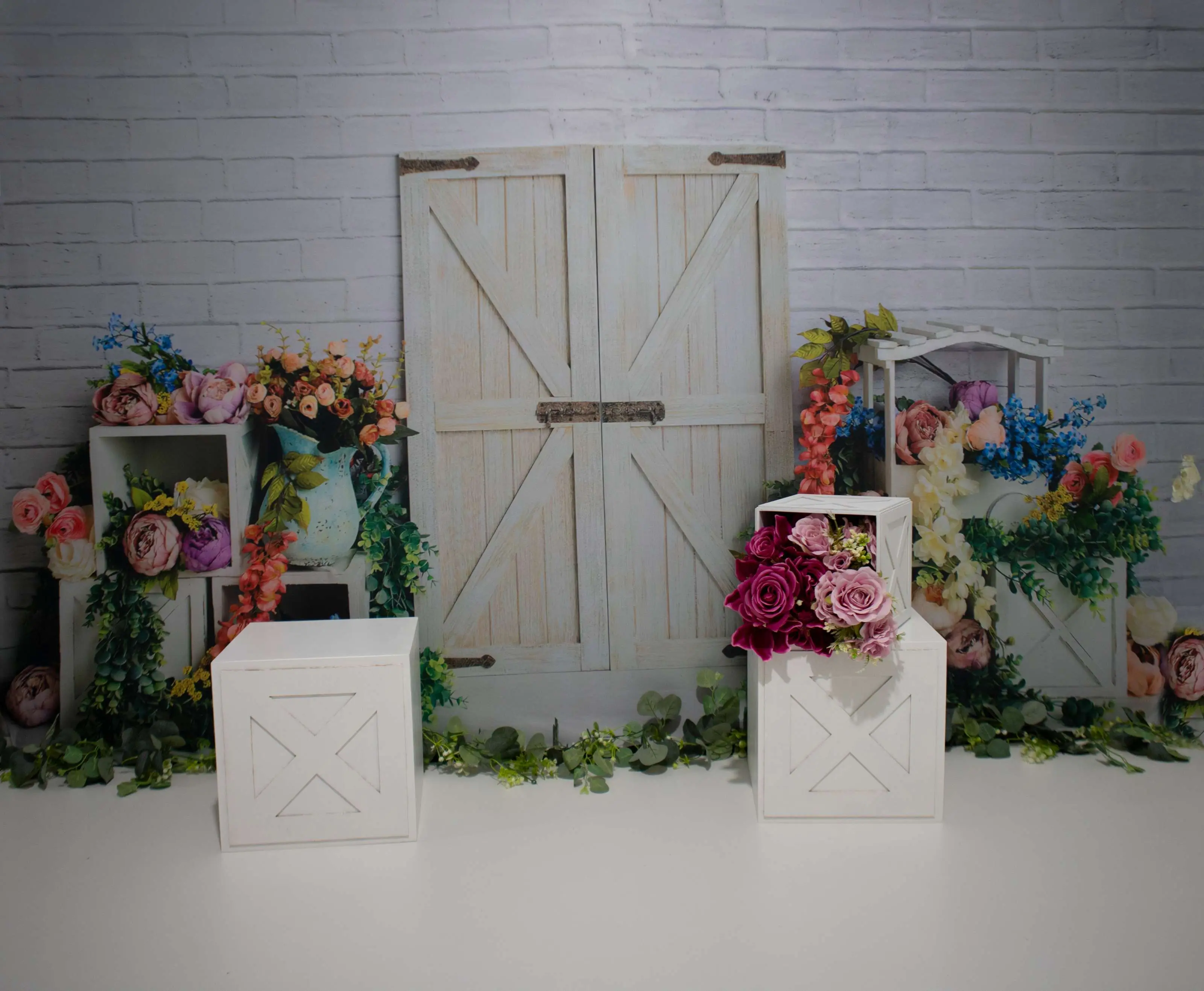 Cenário Celeiro com Flores