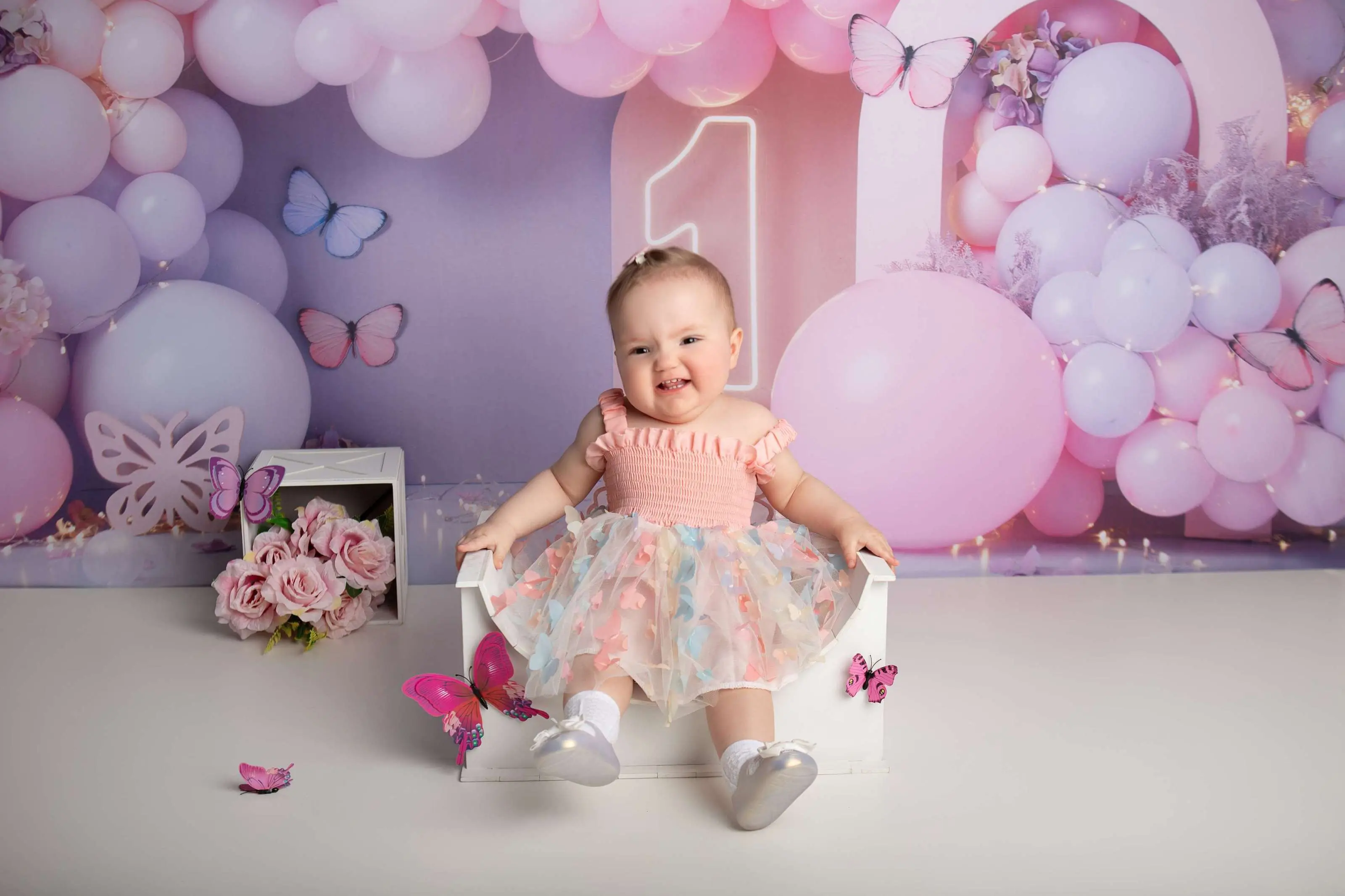 Cenário Smash the Cake Borboletas 2