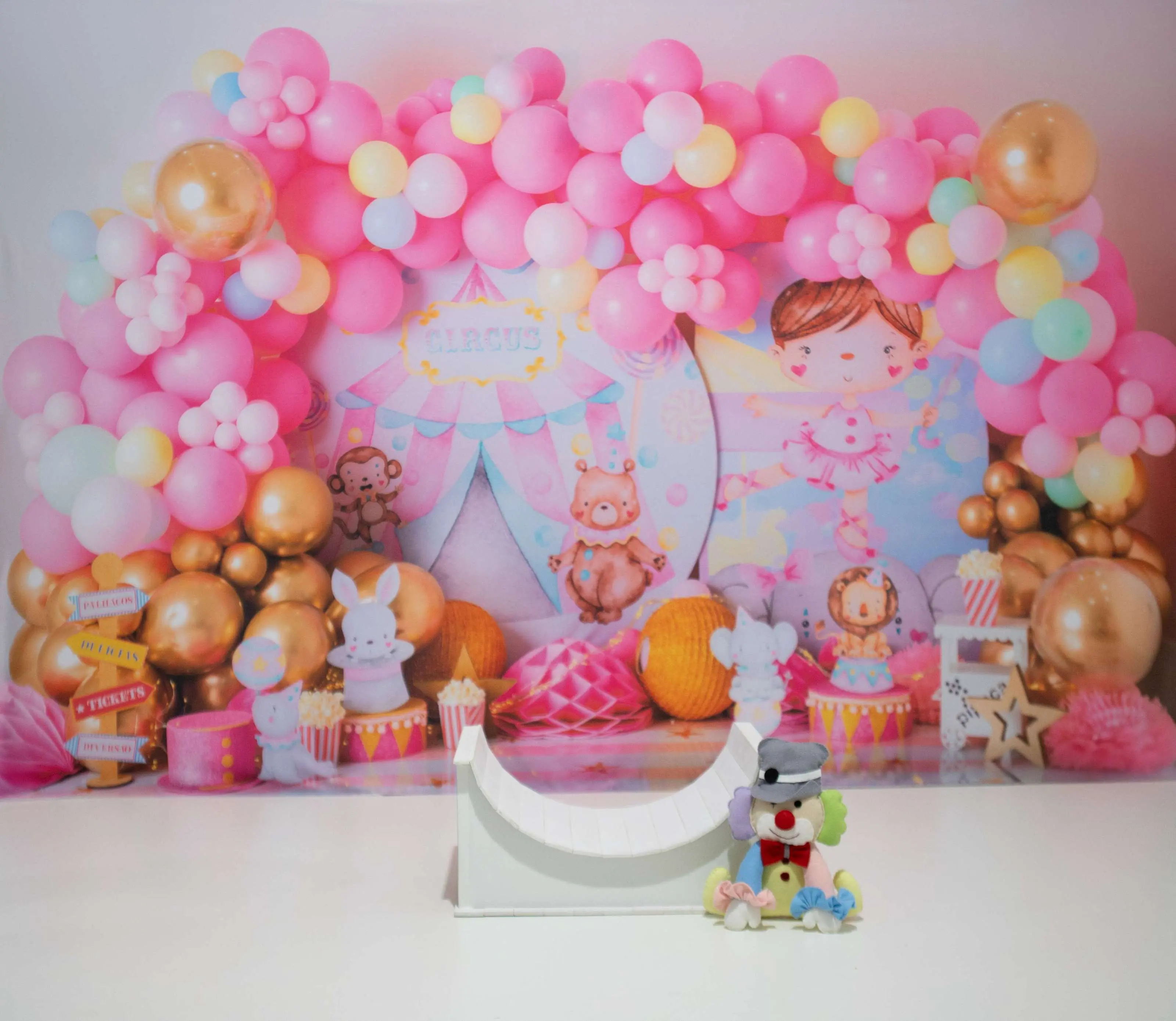 Cenário Circo Rosa