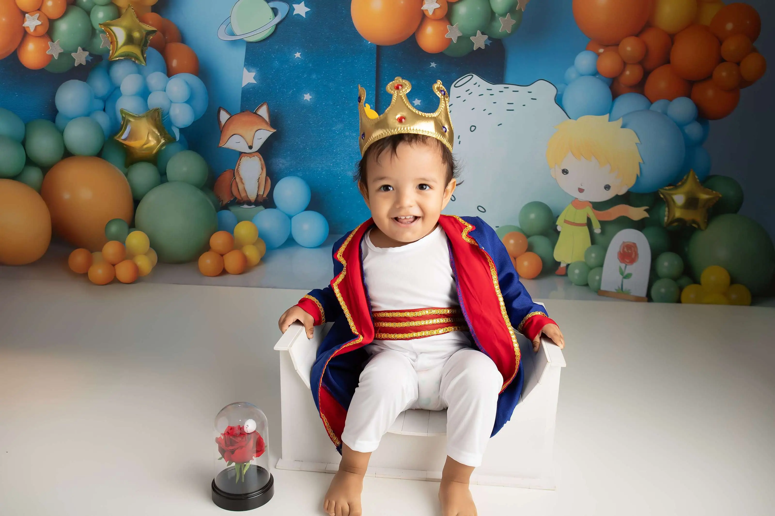 Cenário O Pequeno Príncipe com Balões