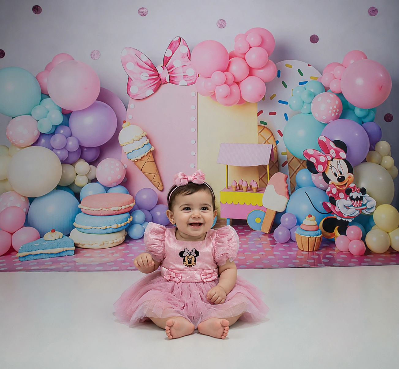 Cenário Minnie Mouse Rosa 1