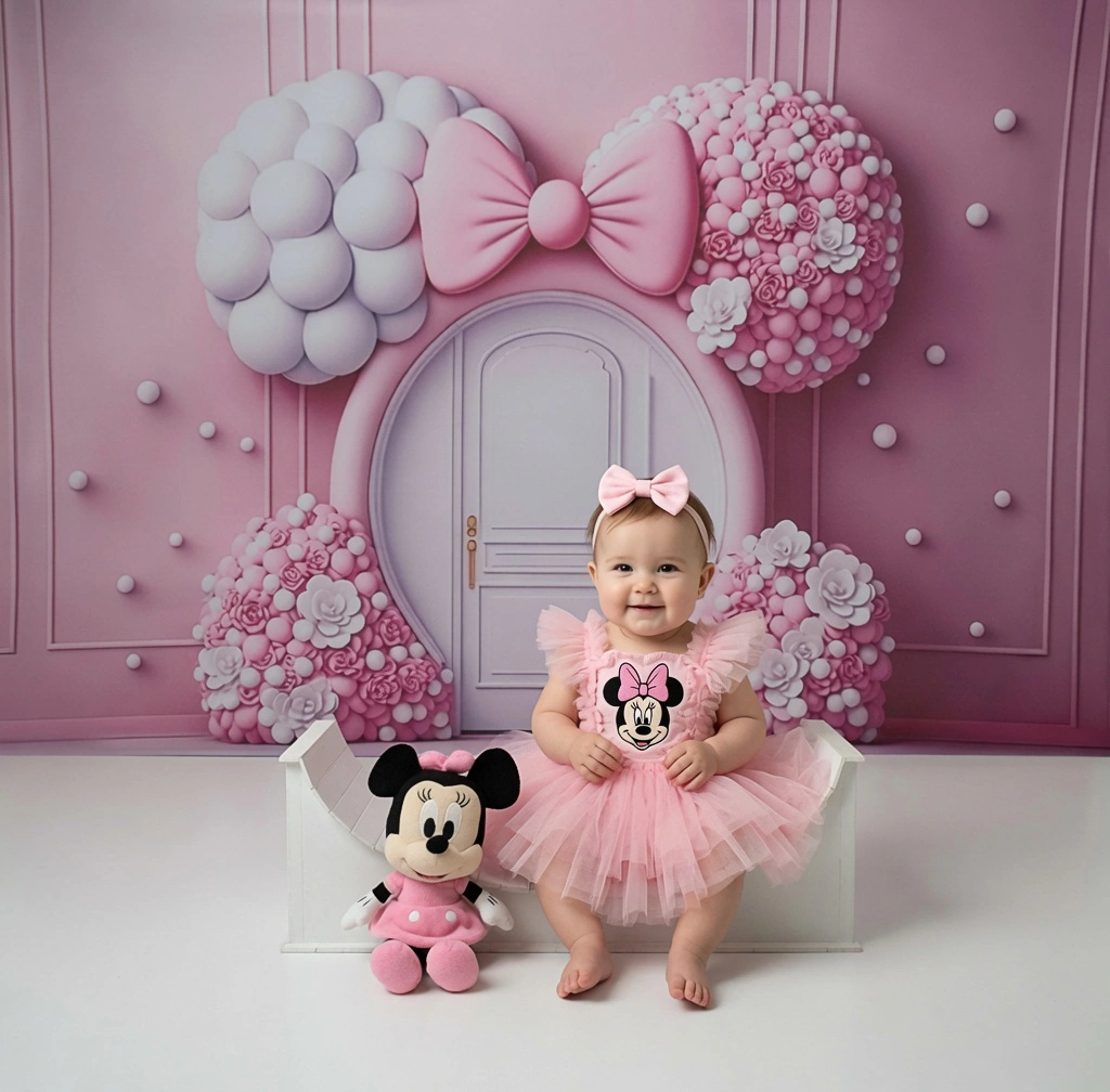 Cenário Minnie Mouse Rosa 2