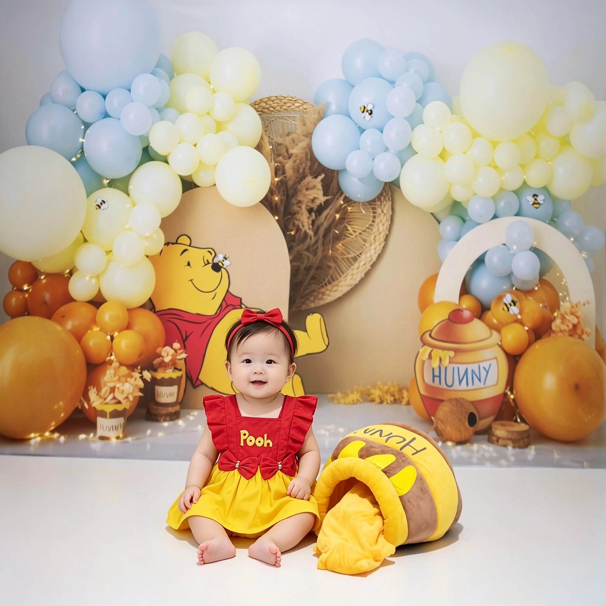 Cenário Ursinho Pooh Balões
