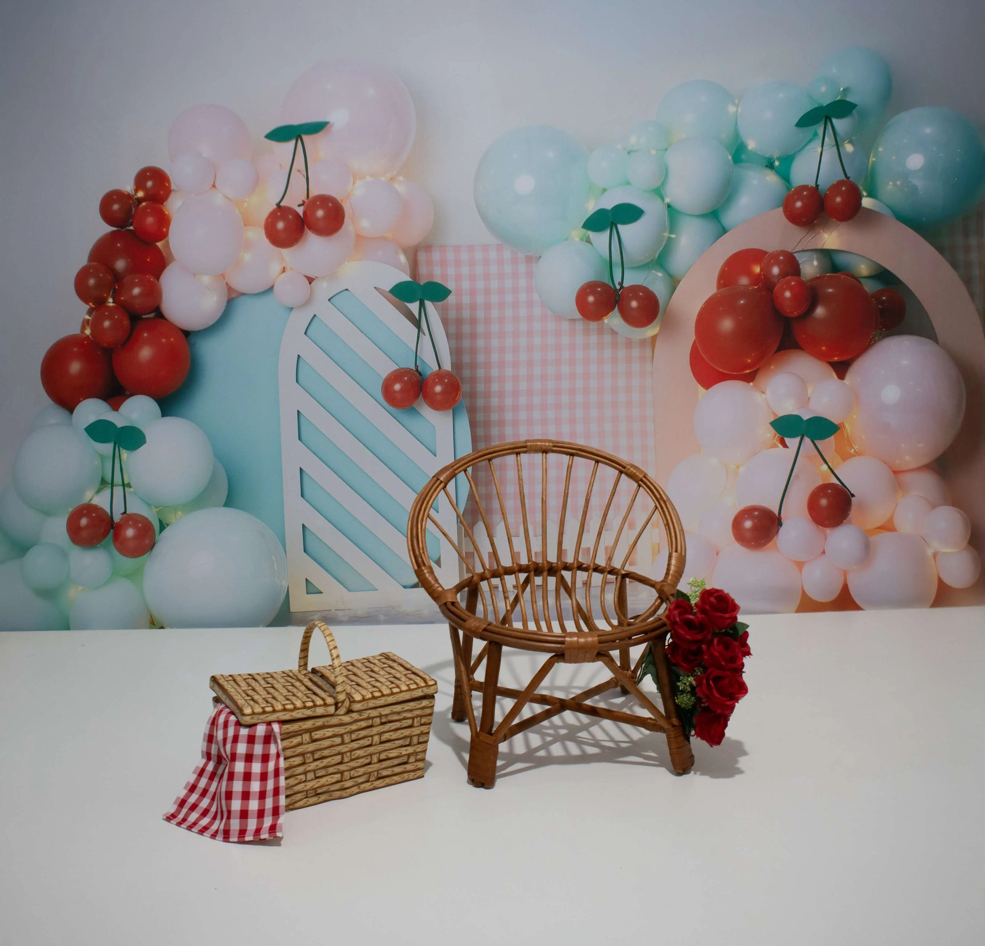 Cenário Cereja com Balões