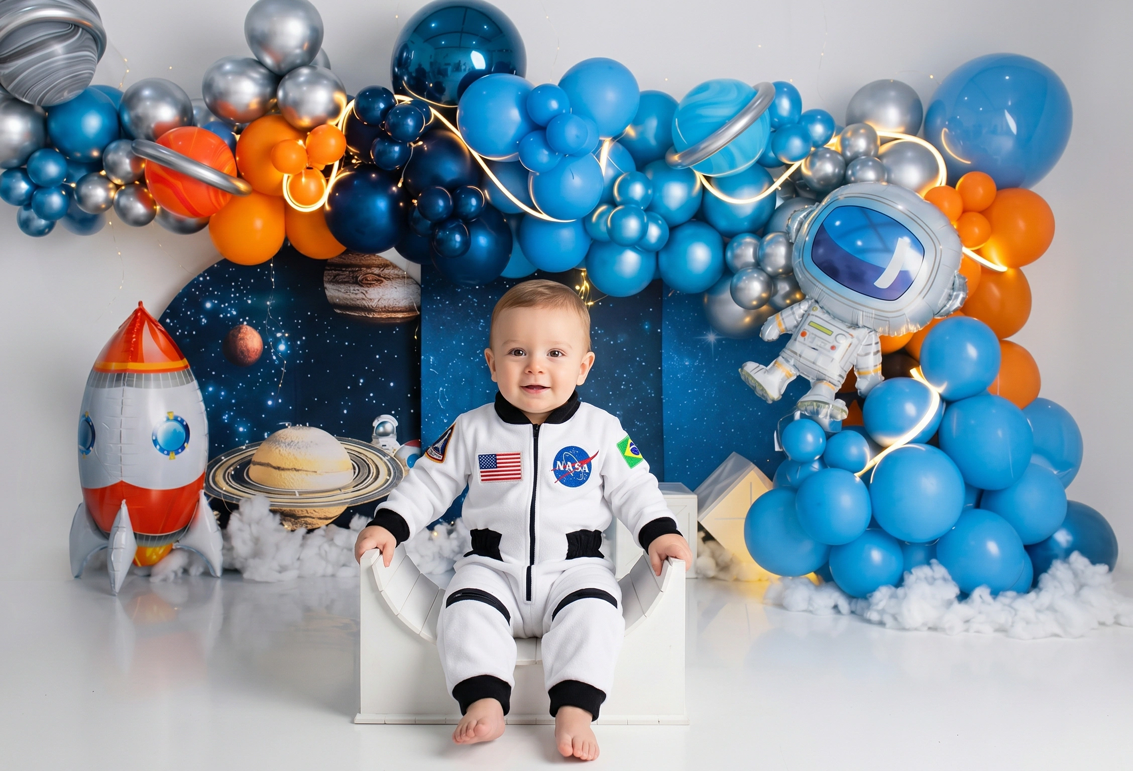 Cenário Astronauta Balões 2