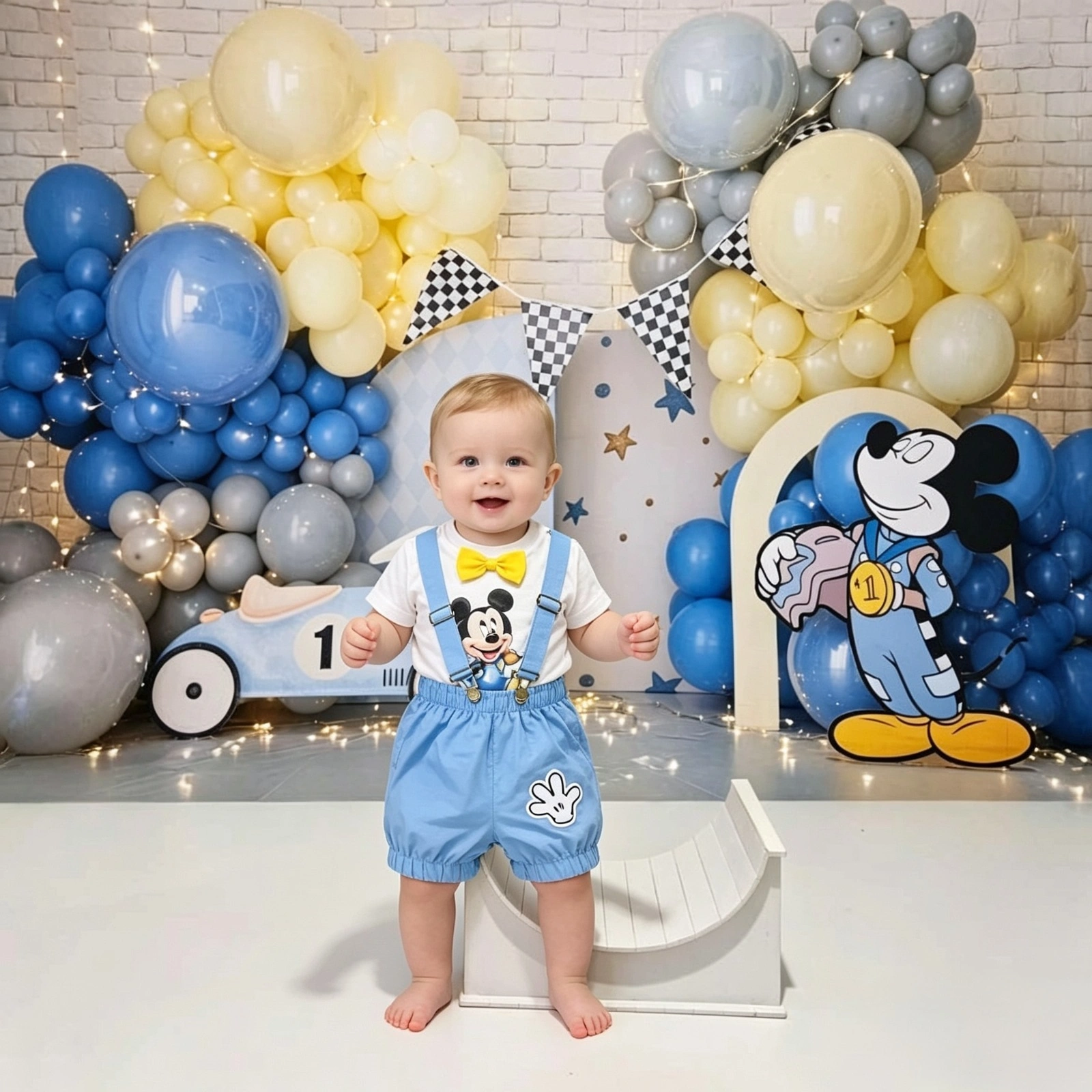 Cenário Mickey Mouse Balões