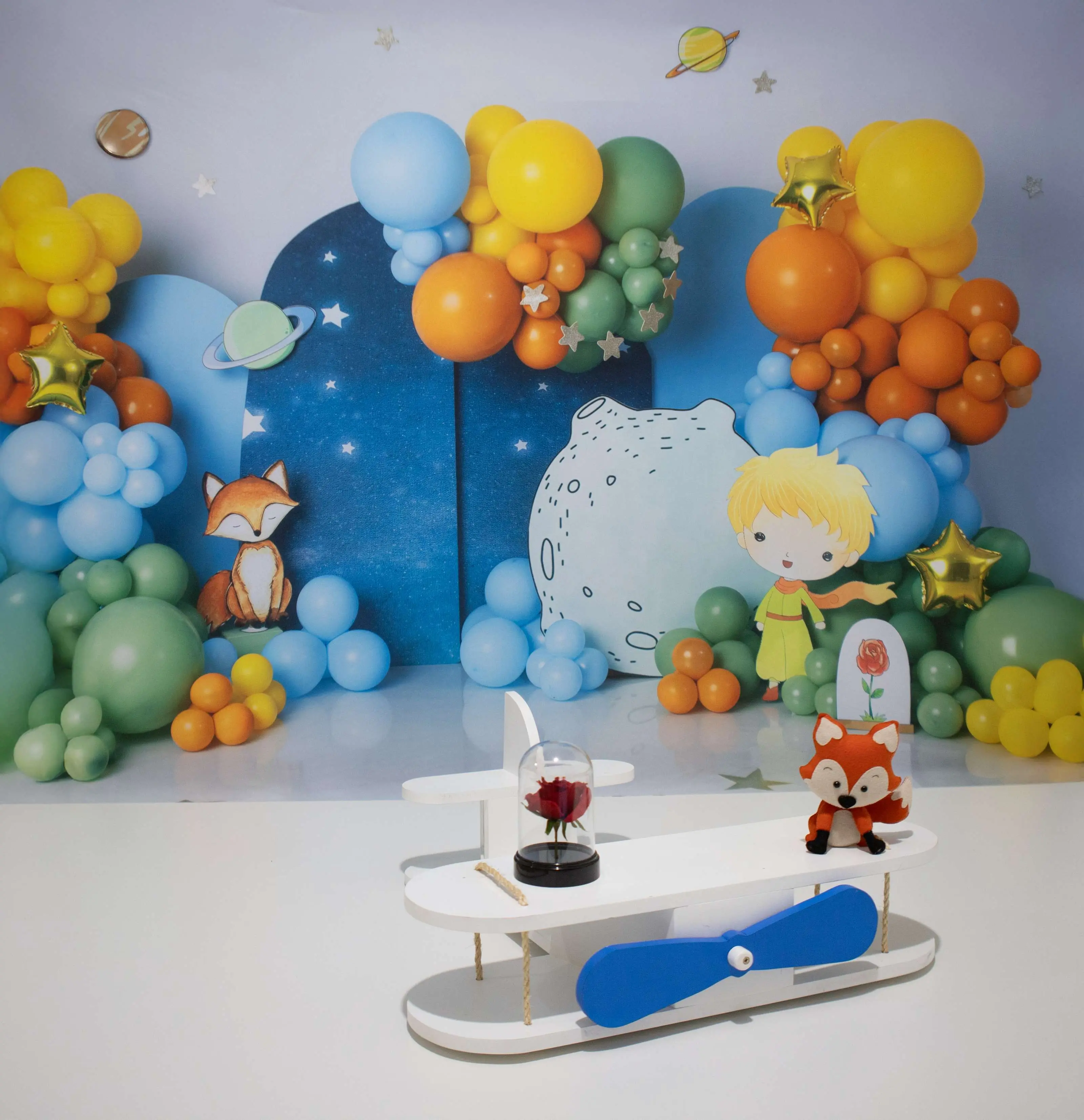 Cenário O Pequeno Príncipe com Balões